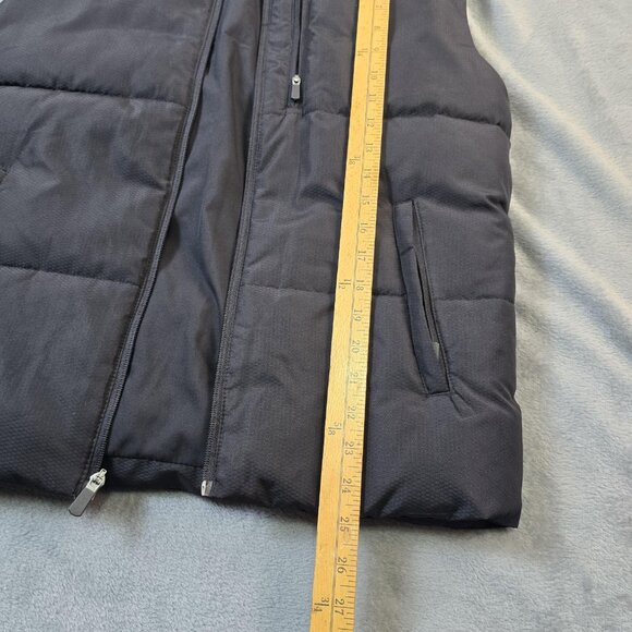 Tek Gear Puffer Vest Mens Small Black Quilted Sleeveless Outdoor Zip Jacket - Picture 7 of 11